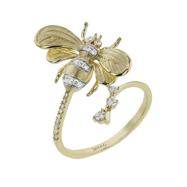 18K Yellow Gold Diamond Bee Fashion Ring Koerbers Fine Jewelry Inc New Albany, IN