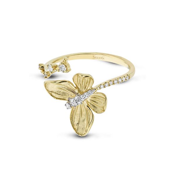 18K Yellow Gold Monarch Butterfly Ring Image 2 Koerbers Fine Jewelry Inc New Albany, IN