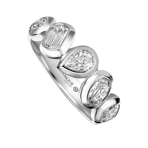 14K White Gold L’Amour Crisscut Multi-Shape Diamond Band 1.08 CTW Koerbers Fine Jewelry Inc New Albany, IN