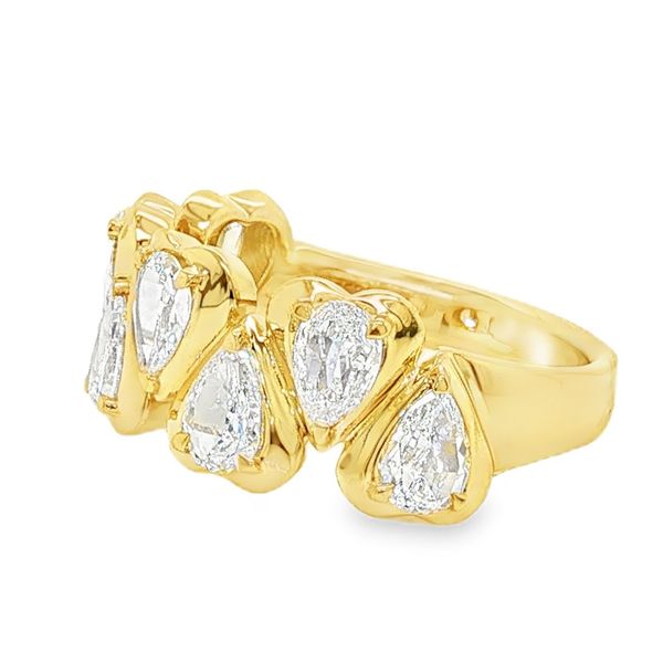 18K Yellow Gold Diamond 8 Stone Fashion Ring Image 2 Koerbers Fine Jewelry Inc New Albany, IN
