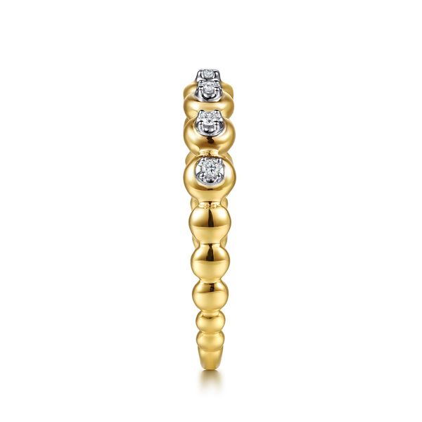 14K White & Yellow Gold Diamond Stackable Ring Image 4 Koerbers Fine Jewelry Inc New Albany, IN