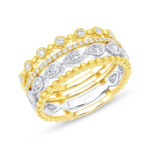 18K 2-Tone White and Yellow Gold Diamond Fashion Ring Koerbers Fine Jewelry Inc New Albany, IN
