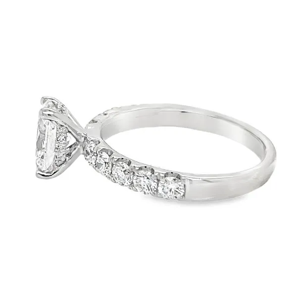 14K White Gold Hidden Halo LAB Diamond Engagement Ring Image 2 Koerbers Fine Jewelry Inc New Albany, IN