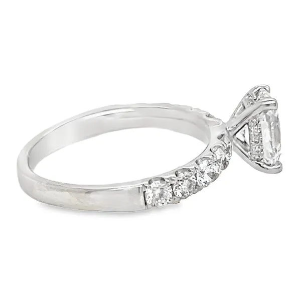 14K White Gold Hidden Halo LAB Diamond Engagement Ring Image 4 Koerbers Fine Jewelry Inc New Albany, IN