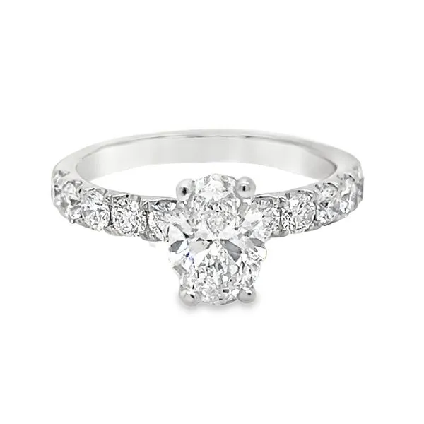 14K White Gold Hidden Halo LAB Diamond Engagement Ring Koerbers Fine Jewelry Inc New Albany, IN