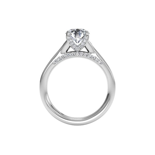 14K White Gold Ritani Modern Cathedral Style Engagement Ring Image 3 Koerbers Fine Jewelry Inc New Albany, IN