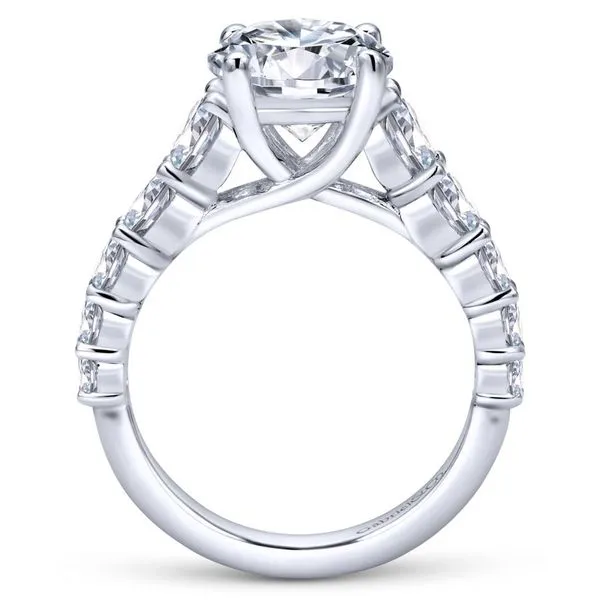 14K White Gold Round Diamond Engagement Ring Image 3 Koerbers Fine Jewelry Inc New Albany, IN