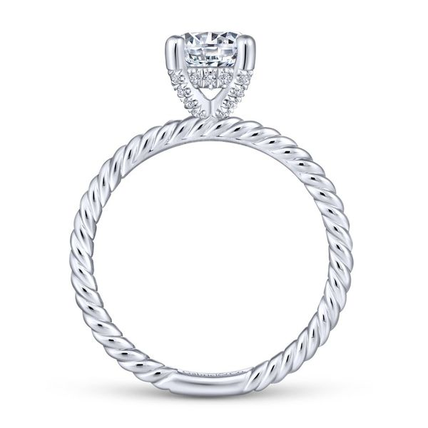 14K White Gold Solitaire Engagement Ring Image 3 Koerbers Fine Jewelry Inc New Albany, IN