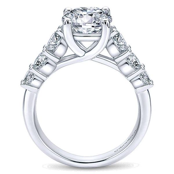 14K White Gold 7 Stone Diamond Engagement Ring Image 3 Koerbers Fine Jewelry Inc New Albany, IN
