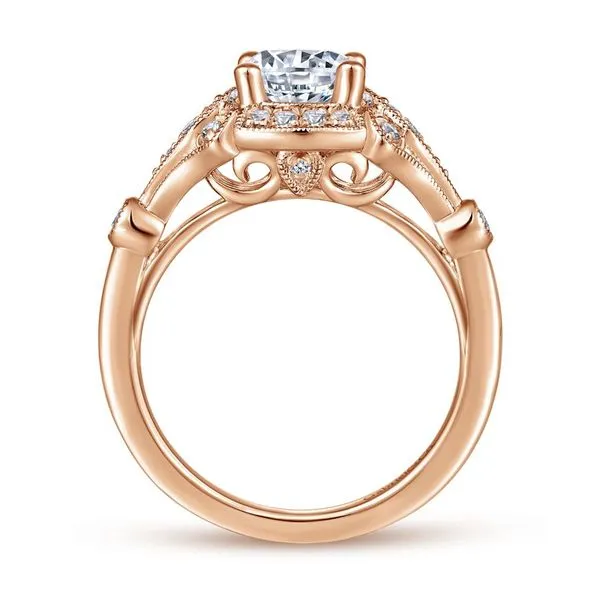 14K Rose Gold Vintage Engagement Ring Image 3 Koerbers Fine Jewelry Inc New Albany, IN