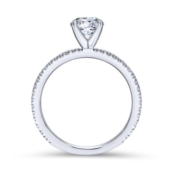 14K White Gold Solitaire Diamond Engagement Ring. Image 3 Koerbers Fine Jewelry Inc New Albany, IN