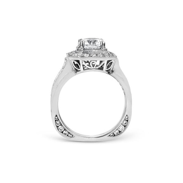 18K White Gold Multi Row Wide Engagement Ring Image 3 Koerbers Fine Jewelry Inc New Albany, IN