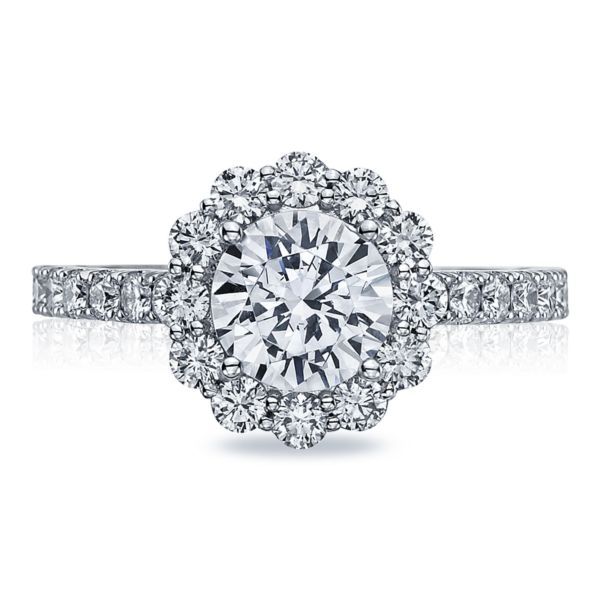 Platinum Full Bloom Tacori Engagement Ring Koerbers Fine Jewelry Inc New Albany, IN
