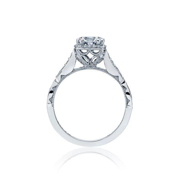 18K White Gold Dantela Round Halo Engagement Ring Image 2 Koerbers Fine Jewelry Inc New Albany, IN