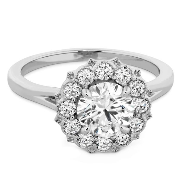18K White Gold Liliana Halo Engagement Rin Image 2 Koerbers Fine Jewelry Inc New Albany, IN