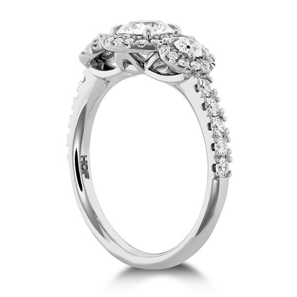 18K White Gold Integrity HOF Three Stone Engagement Ring Image 2 Koerbers Fine Jewelry Inc New Albany, IN