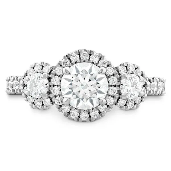 18K White Gold Integrity HOF Three Stone Engagement Ring Koerbers Fine Jewelry Inc New Albany, IN