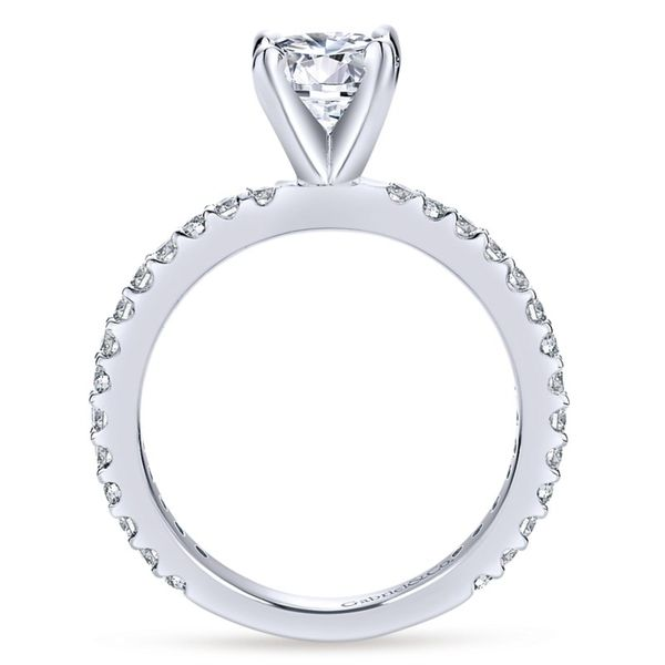 14K White Gold Round Diamond Engagement Ring Image 2 Koerbers Fine Jewelry Inc New Albany, IN