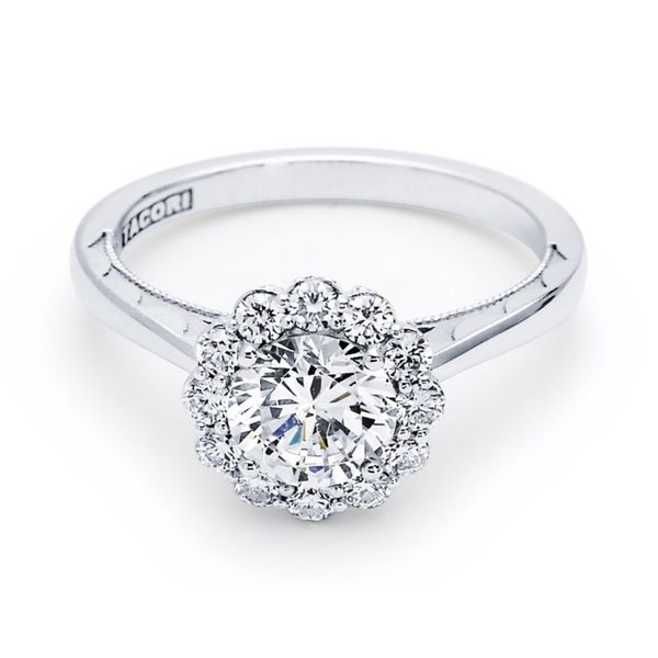 Platinum Full Bloom Diamond Engagement Ring Koerbers Fine Jewelry Inc New Albany, IN