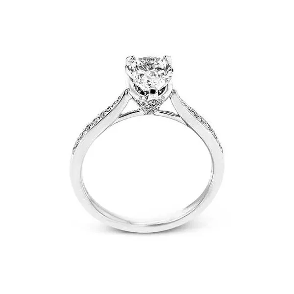 18K White Gold Pear Diamond Engagement Ring 00114004558 Koerbers