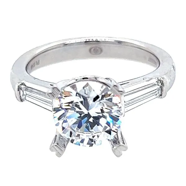 18K White Gold Three Stone Diamond Ring Koerbers Fine Jewelry Inc New Albany, IN