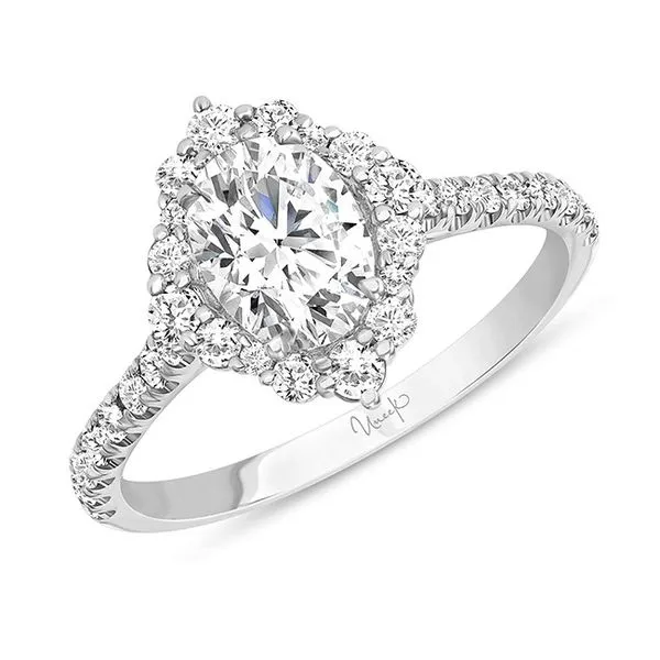 14K White Gold Oval Diamond Engagement Ring 00114005284 Koerbers