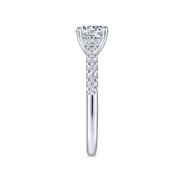 14K White Gold Round Diamond Engagement Ring Image 4 Koerbers Fine Jewelry Inc New Albany, IN