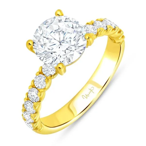 18K Yellow Gold Timeless Round Diamond Engagement Ring Koerbers Fine Jewelry Inc New Albany, IN