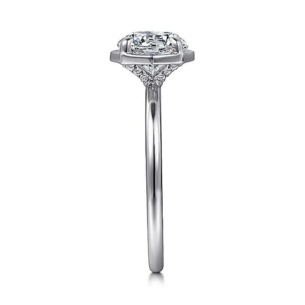 14K White Gold Round Diamond Engagement Ring Image 4 Koerbers Fine Jewelry Inc New Albany, IN