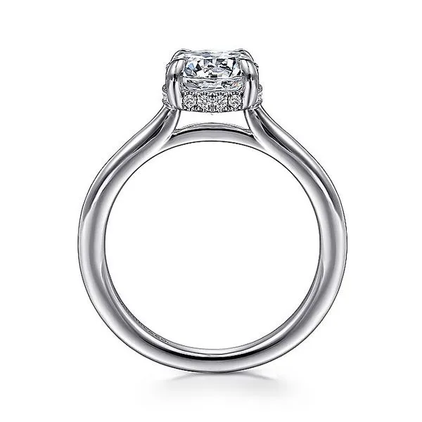 14K White Gold Round Hidden Halo Diamond Engagement Ring Image 2 Koerbers Fine Jewelry Inc New Albany, IN