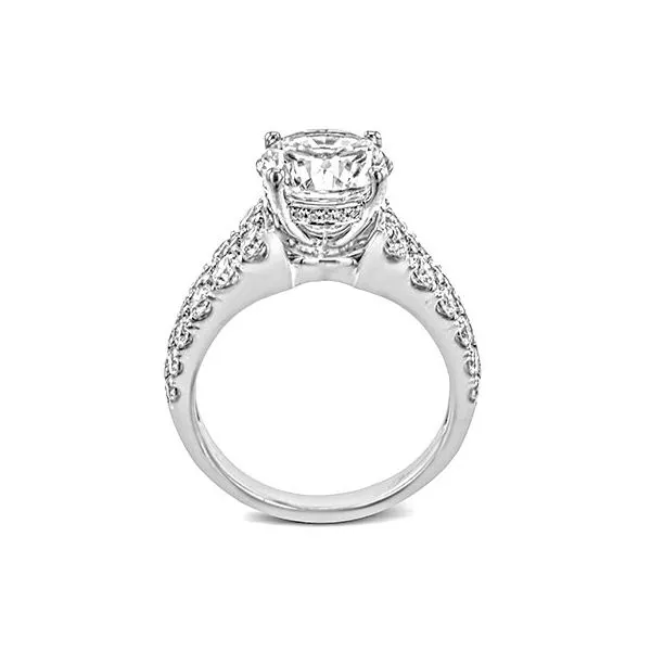 18K White Gold Multi-Row Diamond Engagement Ring Image 3 Koerbers Fine Jewelry Inc New Albany, IN