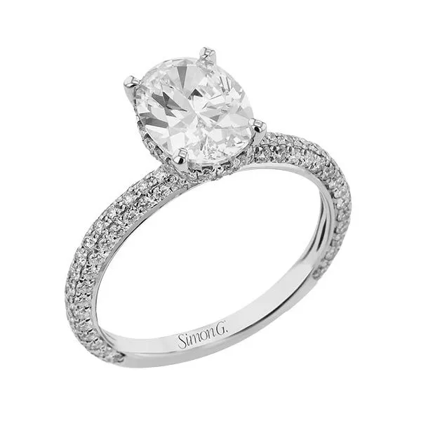 18K White Gold Under Halo Engagement Ring Koerbers Fine Jewelry Inc New Albany, IN