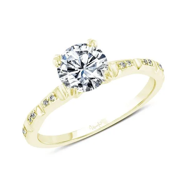 14K Yellow Gold Round Diamond Engagement Ring Koerbers Fine Jewelry Inc New Albany, IN