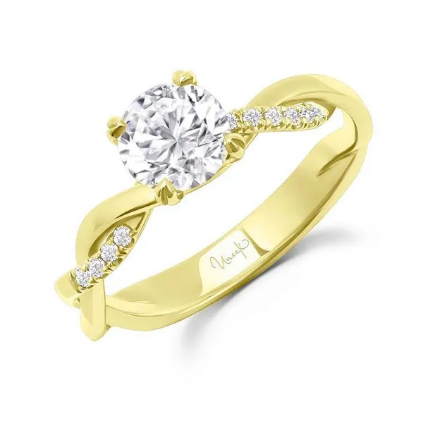 14K Yellow Gold Twisted Engagement Ring Koerbers Fine Jewelry Inc New Albany, IN