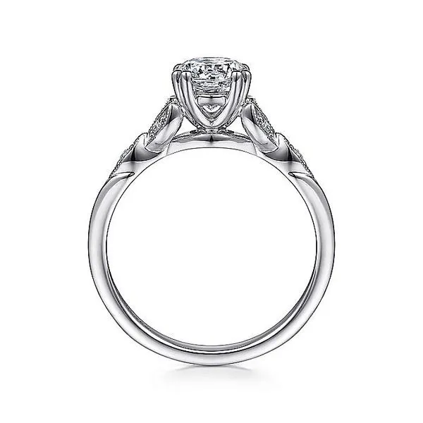 14K White Gold Round Diamond Engagement Ring Image 3 Koerbers Fine Jewelry Inc New Albany, IN