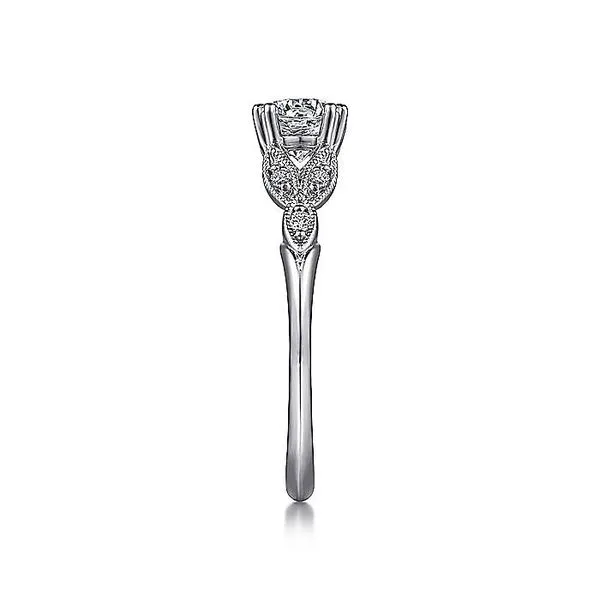 14K White Gold Round Diamond Engagement Ring Image 4 Koerbers Fine Jewelry Inc New Albany, IN