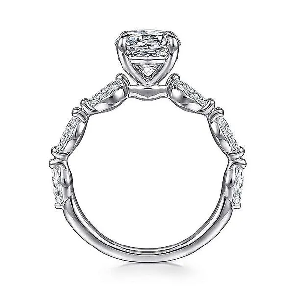 14K White Gold Round Double Prong Diamond Engagement Ring Image 2 Koerbers Fine Jewelry Inc New Albany, IN
