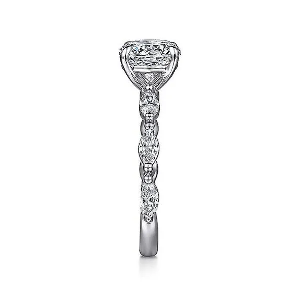 14K White Gold Round Double Prong Diamond Engagement Ring Image 4 Koerbers Fine Jewelry Inc New Albany, IN
