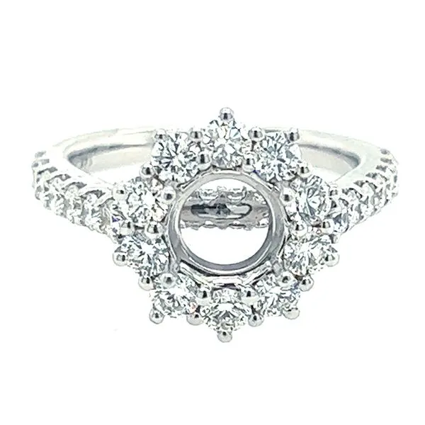 14K White Gold Custom Made Diamond Engagement Ring Koerbers Fine Jewelry Inc New Albany, IN