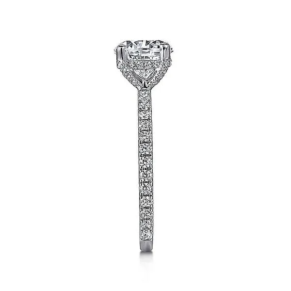 14K White and Rose Gold Round Diamond Engagement Ring Image 4 Koerbers Fine Jewelry Inc New Albany, IN