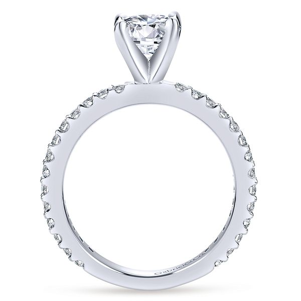 14K White Gold Round Diamond Engagement Ring Image 2 Koerbers Fine Jewelry Inc New Albany, IN