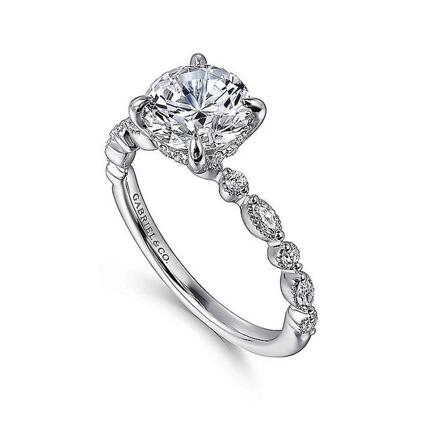 14K White Gold Round Diamond Engagement Ring Image 3 Koerbers Fine Jewelry Inc New Albany, IN