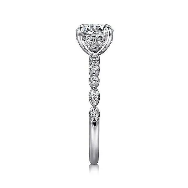 14K White Gold Round Diamond Engagement Ring Image 4 Koerbers Fine Jewelry Inc New Albany, IN