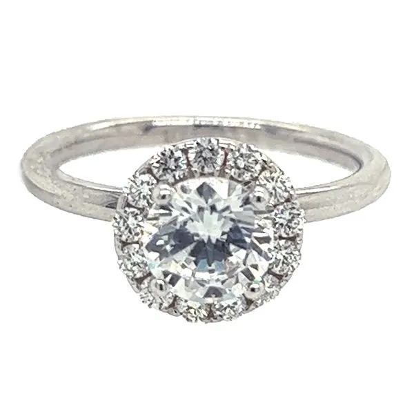 18K Yellow Gold Diamond Halo Engagement Ring Koerbers Fine Jewelry Inc New Albany, IN