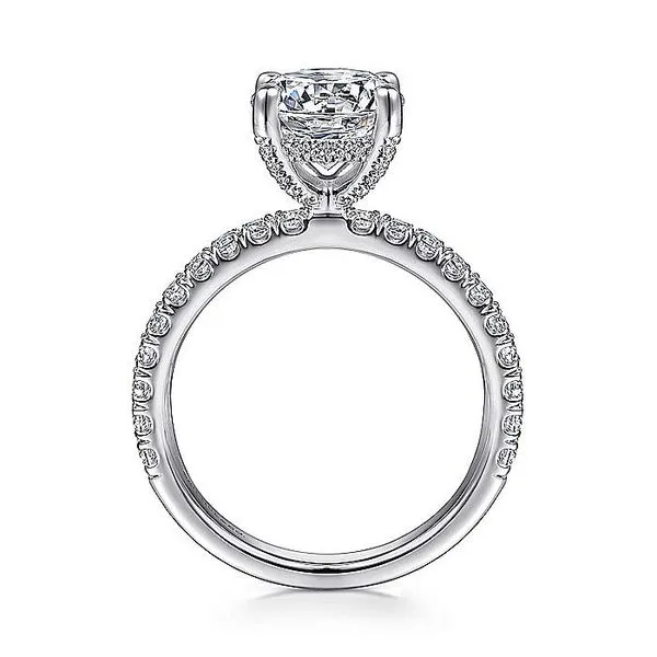 14K White Gold Round Diamond Engagement Ring Image 2 Koerbers Fine Jewelry Inc New Albany, IN