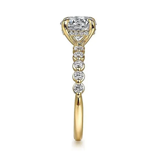 14K Yellow Gold Round Diamond Engagement Ring Image 4 Koerbers Fine Jewelry Inc New Albany, IN