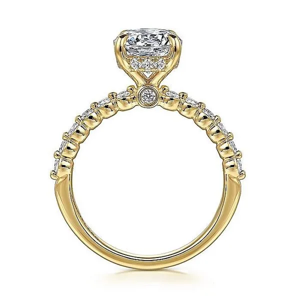 14K Yellow Gold Round Diamond Engagement Ring Image 2 Koerbers Fine Jewelry Inc New Albany, IN