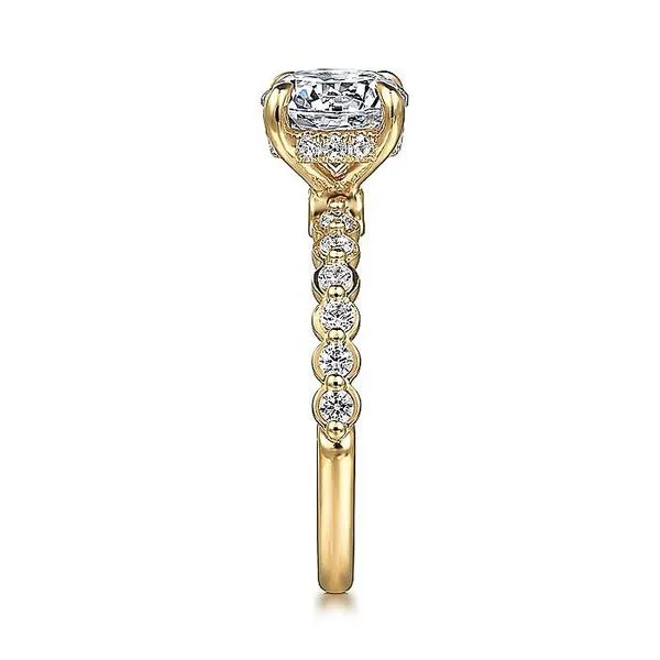 14K Yellow Gold Round Diamond Engagement Ring Image 4 Koerbers Fine Jewelry Inc New Albany, IN