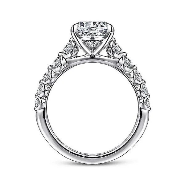 14K White Gold Round Diamond Engagement Ring Image 2 Koerbers Fine Jewelry Inc New Albany, IN