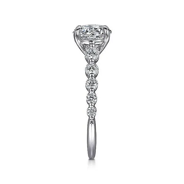 14K White Gold Round Diamond Engagement Ring Image 4 Koerbers Fine Jewelry Inc New Albany, IN